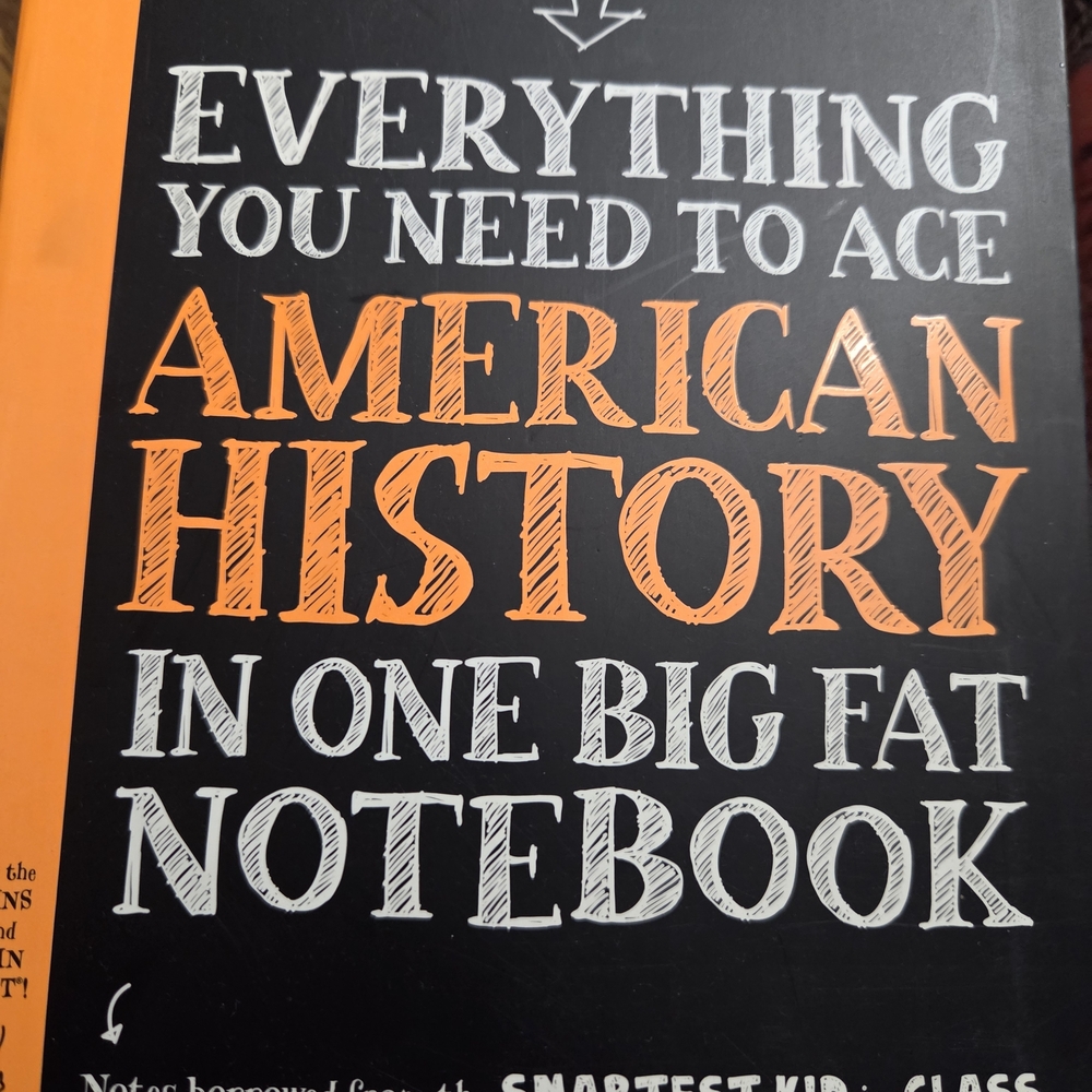 Big Fat Notebook American History Book - Black and Orange